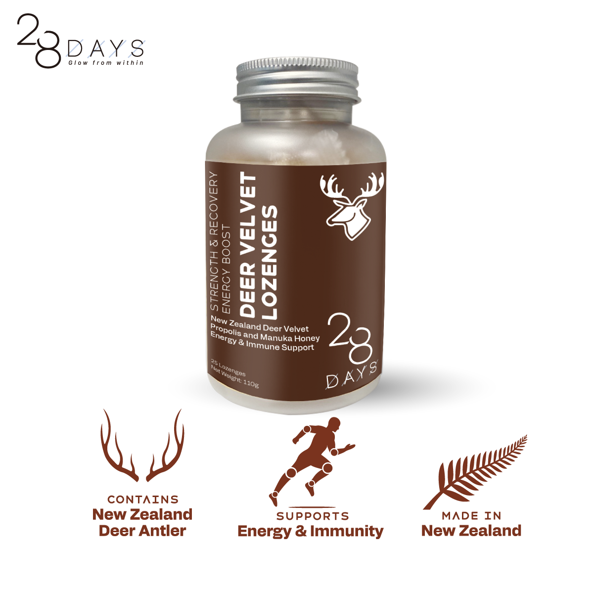 Deer Velvet Energy Boost Lozenges